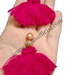 Neckline tassel with Golden Pearl