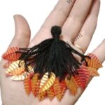 Handmade Dupatta Corners with Leaves