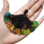 Handmade Dupatta Corners with Foil