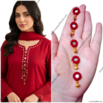 Handmade Mirror Work Button Set – Traditional Embellishments for Kurti