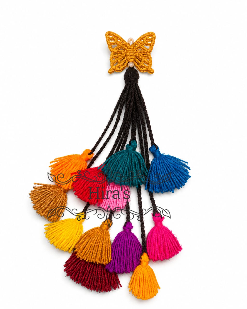 WhatsApp Image 2026-06-18 at 8.14.23 PM Handmade Crochet Butterfly Neckline with Multi-Color Tassels - Image 1
