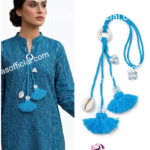 Seashell & Tassel Neckline