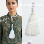 Classic Pearl Neckline Tassel