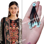Handmade Wool & Button Fringe Neckline