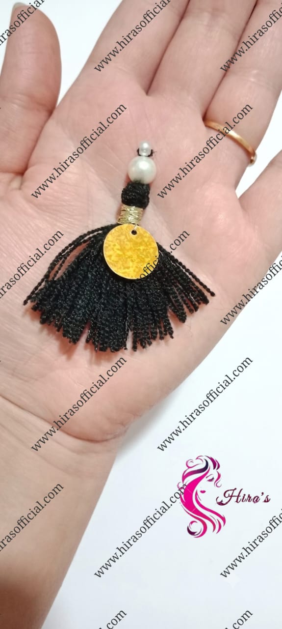 IMG-20260703-WA0001 Golden Foil & Pearl Tassel with Tilla - Image 1