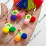 Handmade Pom-Pom Mirror Set