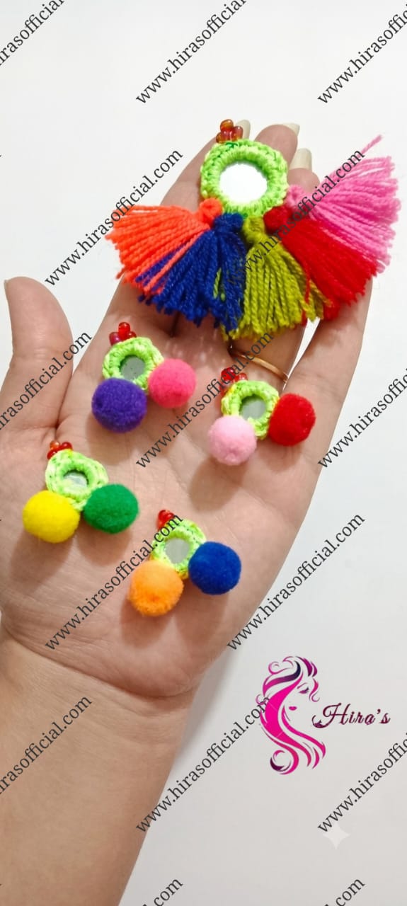 IMG-20260703-WA0004 Handmade Pom-Pom Mirror Set - Image 1