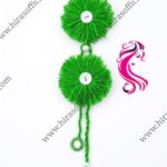 Handmade Wool Button Patti
