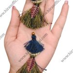 Elegant Embellished Neckline Tassel