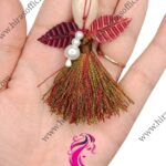 Royal Floral Neckline Tassel