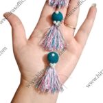 Handmade Silk Ball Neckline Tassel