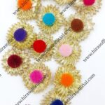 Golden Gotta Sunflower Pom-Pom Embellishments