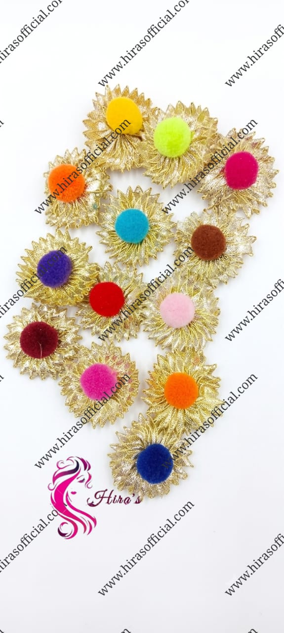 IMG-20260712-WA0008 Golden Gotta Sunflower Pom-Pom Embellishments - Image 1