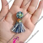 Handmade Fabric Neckline Tassel