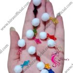 Fancy Pom Pom & Crystal Drop Hangings