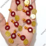 Elegant Mirror & Gold Coin Buttons & Hangings