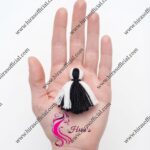 Black & White Doll Tassel
