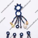 Mirror, Bead & Shell Accent Button Patti