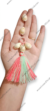 Shell & Wool Neckline Tassel