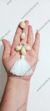 Shell & Wool Neckline Tassel - Image 2