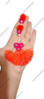 Mirror Tassel with Pom Pom & Beads