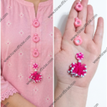 Handmade Mirror & Tassel Buttonpatti