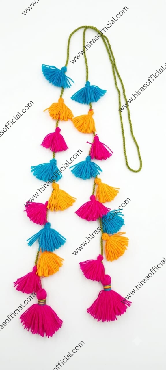 Photo_1783620064819 Handmade Multicolour Woolen Tassel Dori - Image 1