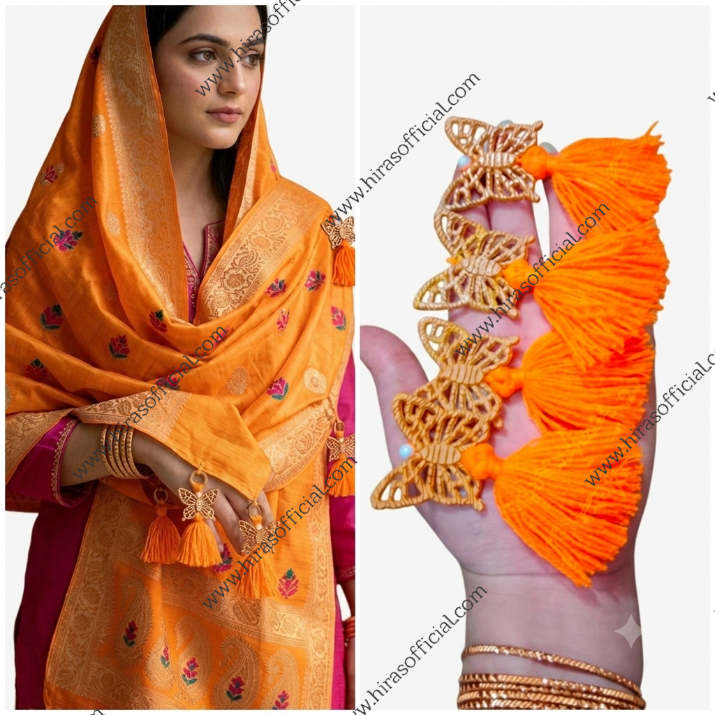 Photo_1784395584237 Butterfly Dupatta Tassels - Image 1