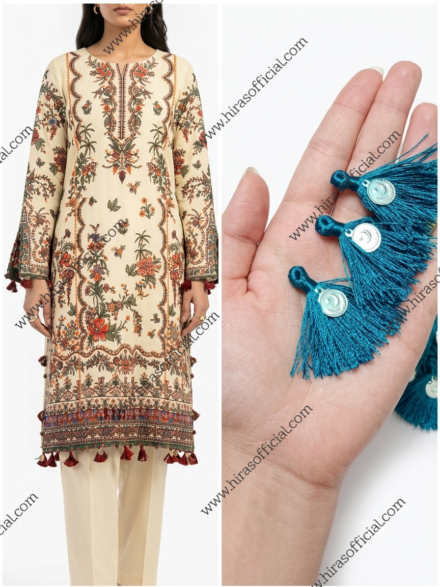 Photo_1784917836841 Resham Tassel with Silver Coin - Image 1