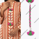 Handmade Braided Neckline with Shells
