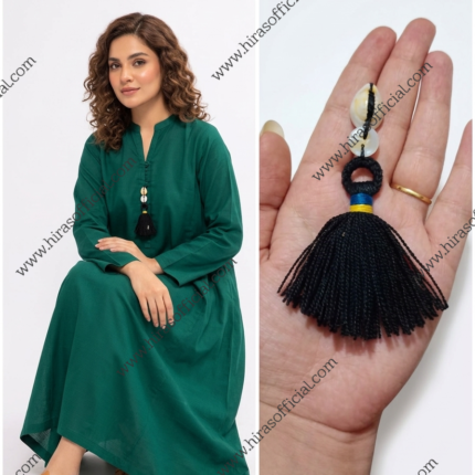 Trendy Tassel with Shell & Button