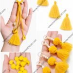 Complete Neckline Tassels & Pom Pom Set