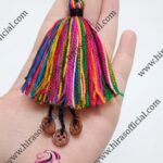 Colorful Woolen Tassel with Buttons