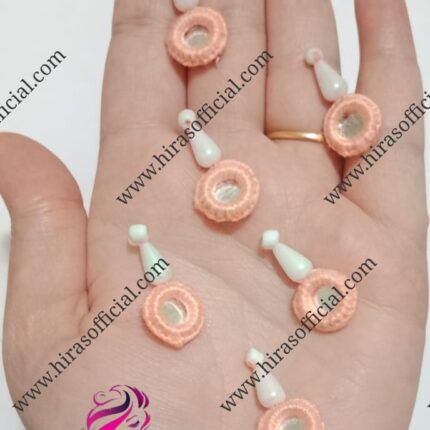 handmade-peach-mirror-button-with-pearl-drop-hiras