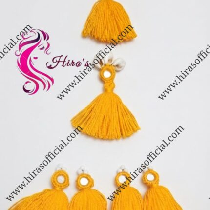 handmade-yellow-seashell-mirror-tassel-latkan-set-hiras